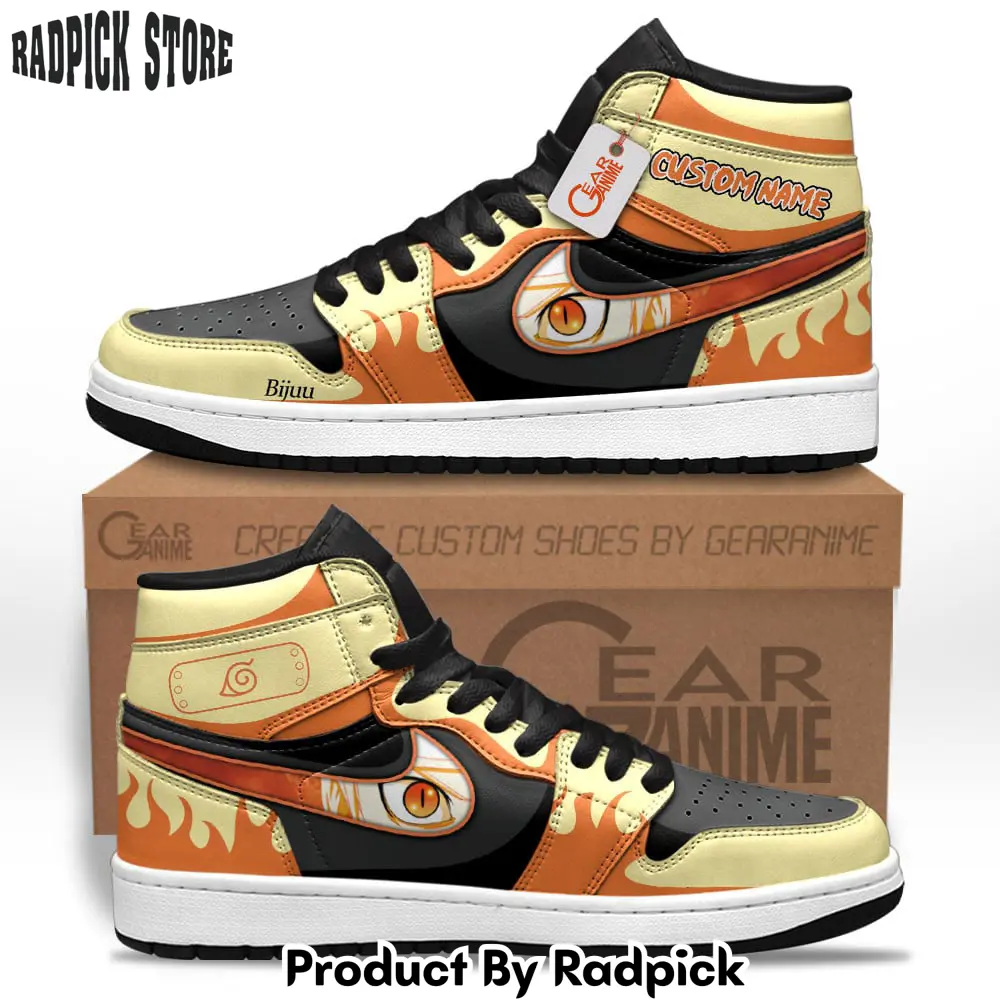 Uzumaki bijuu mode air jordan high topsneakers eyes style personalized name  rp0354256